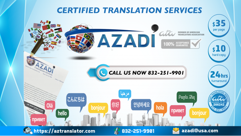 Translation agency houston with the prices and list of languages
